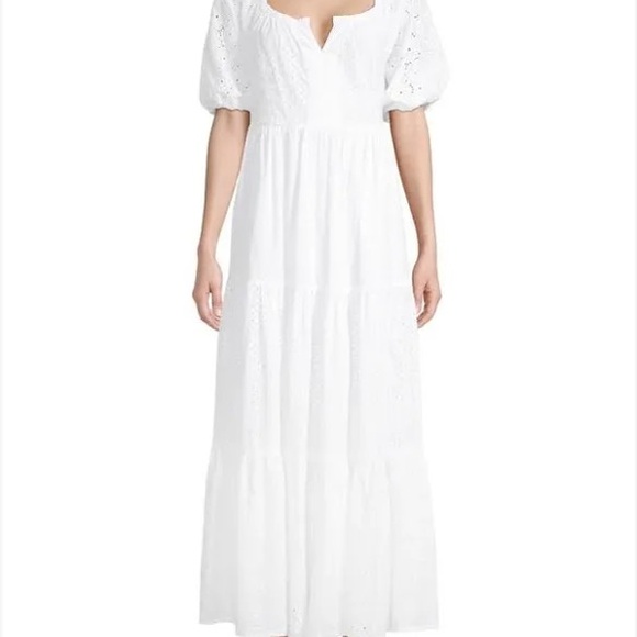 Roller Rabbit White Cotton Eyelet Maxi Dress - Picture 9 of 9